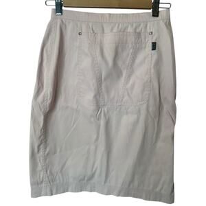 Krizia Jeans Lt. Pink Kangaroo Pocket Pencil Skirt Women's Sz 8 IT 42 Runs Small